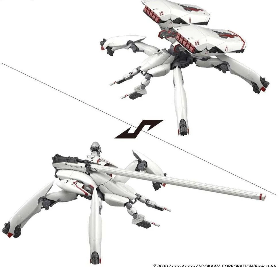 1/48 86 EIGHTY SIX Reginleif Blade Type (Long Barrel Type/Missile Type) Plastic Model Kit - Image 2