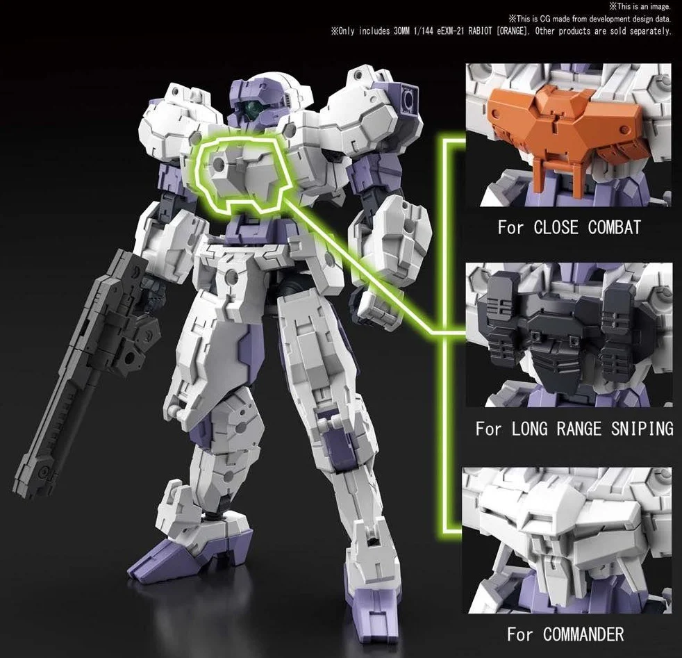 30 Minute Missions #23 eEXM-21 Rabiot (White) Model Kit - Image 7