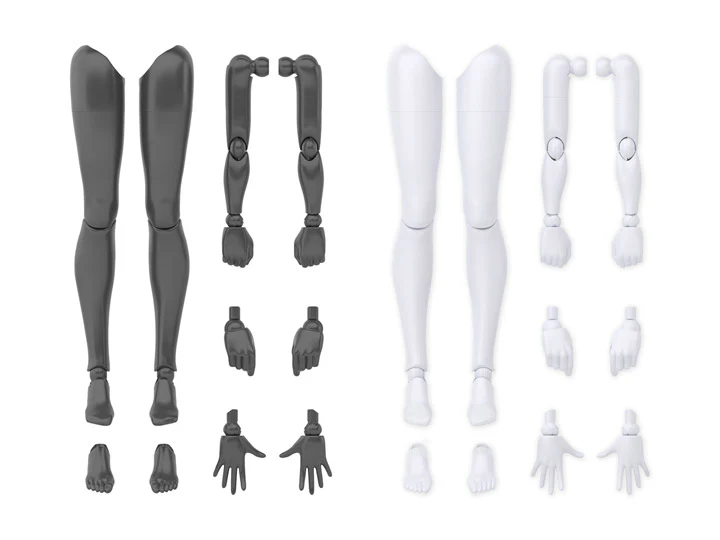 30 Minutes Sisters Option Body Parts Arm & Leg Parts (White and Black) - Image 2