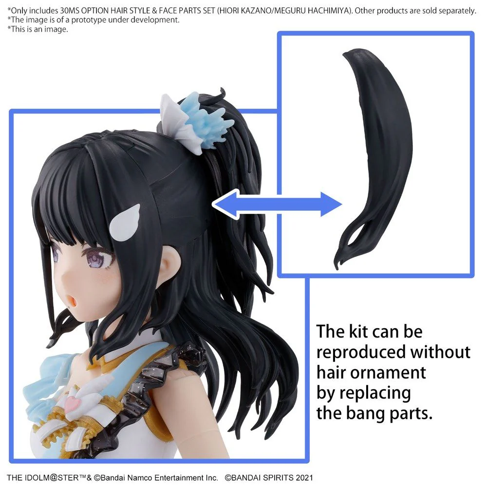 30 Minutes Sisters The Idolmaster: Shiny Colors Option Hair Style & Face Parts (Kazano Hiori & Hachimiya Meguru) Accessory Kit Set - Image 13