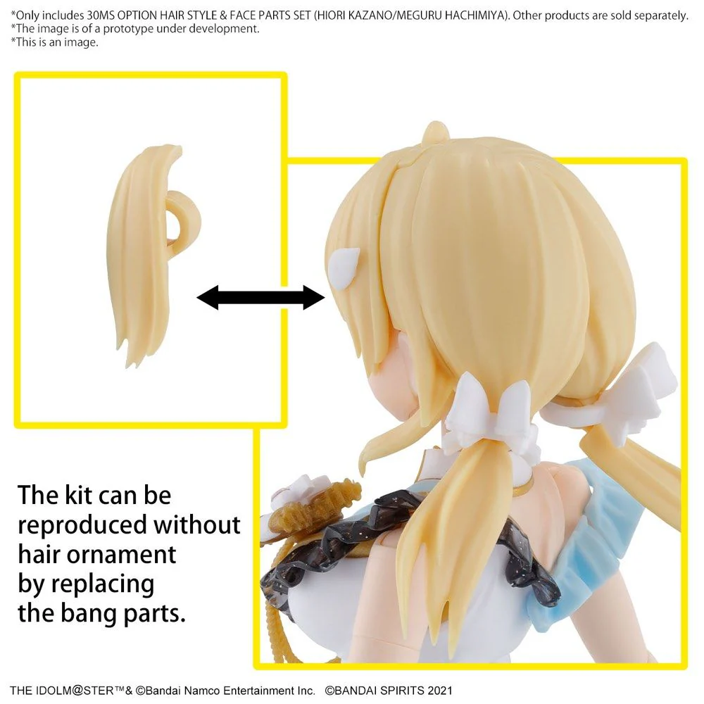 30 Minutes Sisters The Idolmaster: Shiny Colors Option Hair Style & Face Parts (Kazano Hiori & Hachimiya Meguru) Accessory Kit Set - Image 14