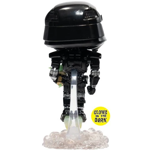 488 Star Wars The Mandalorian: Dark Trooper with Grogu Glow-in-the-Dark Exclusive - Image 5