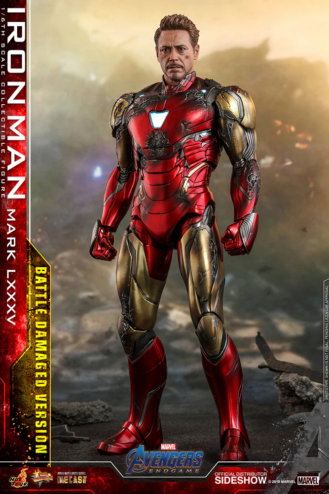 Avengers: Endgame - Iron Man Mark LXXXV (Battle Damaged Version) MMS543-D33B - Image 2