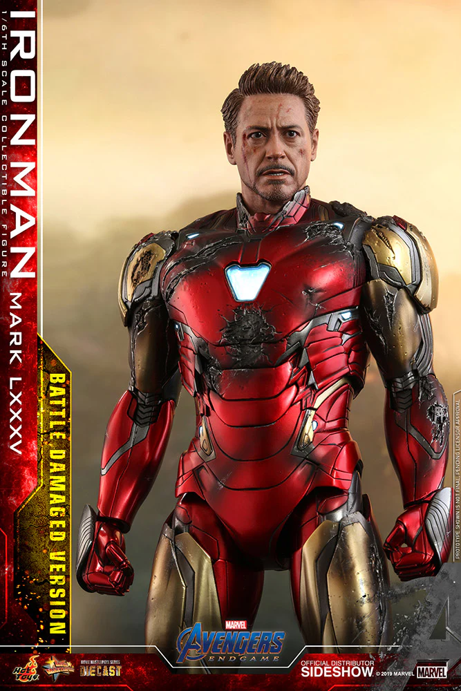 Avengers: Endgame - Iron Man Mark LXXXV (Battle Damaged Version) MMS543-D33B - Image 3