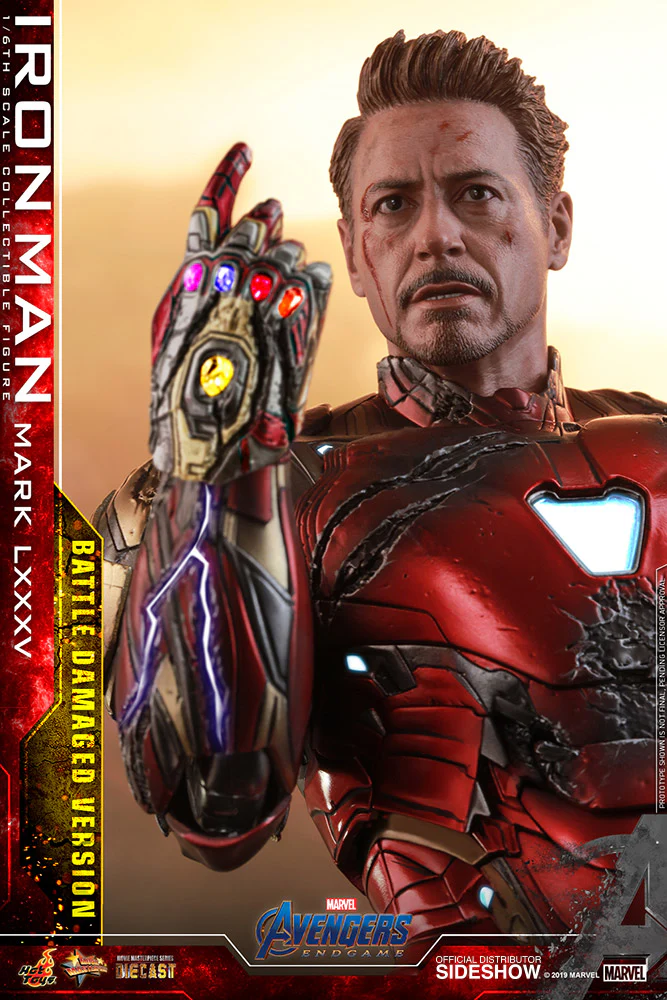 Avengers: Endgame - Iron Man Mark LXXXV (Battle Damaged Version) MMS543-D33B - Image 5