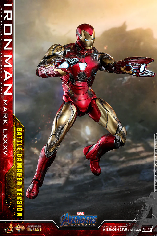 Avengers: Endgame - Iron Man Mark LXXXV (Battle Damaged Version) MMS543-D33B - Image 6