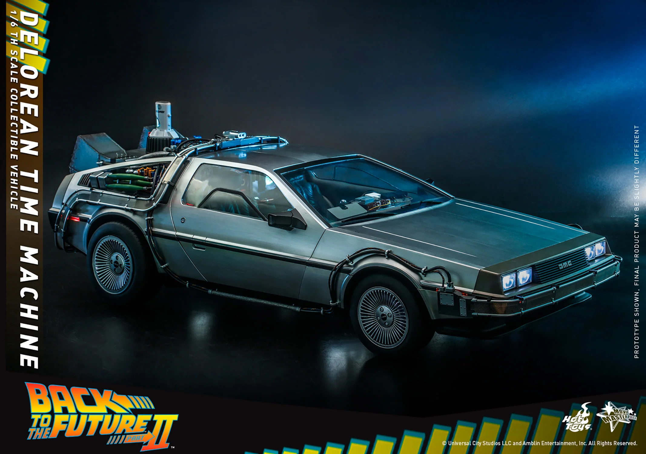 Back to the Future Part II: DeLorean Time Machine 1/6th Scale Vehicle - MMS636 Exclusive - Image 10