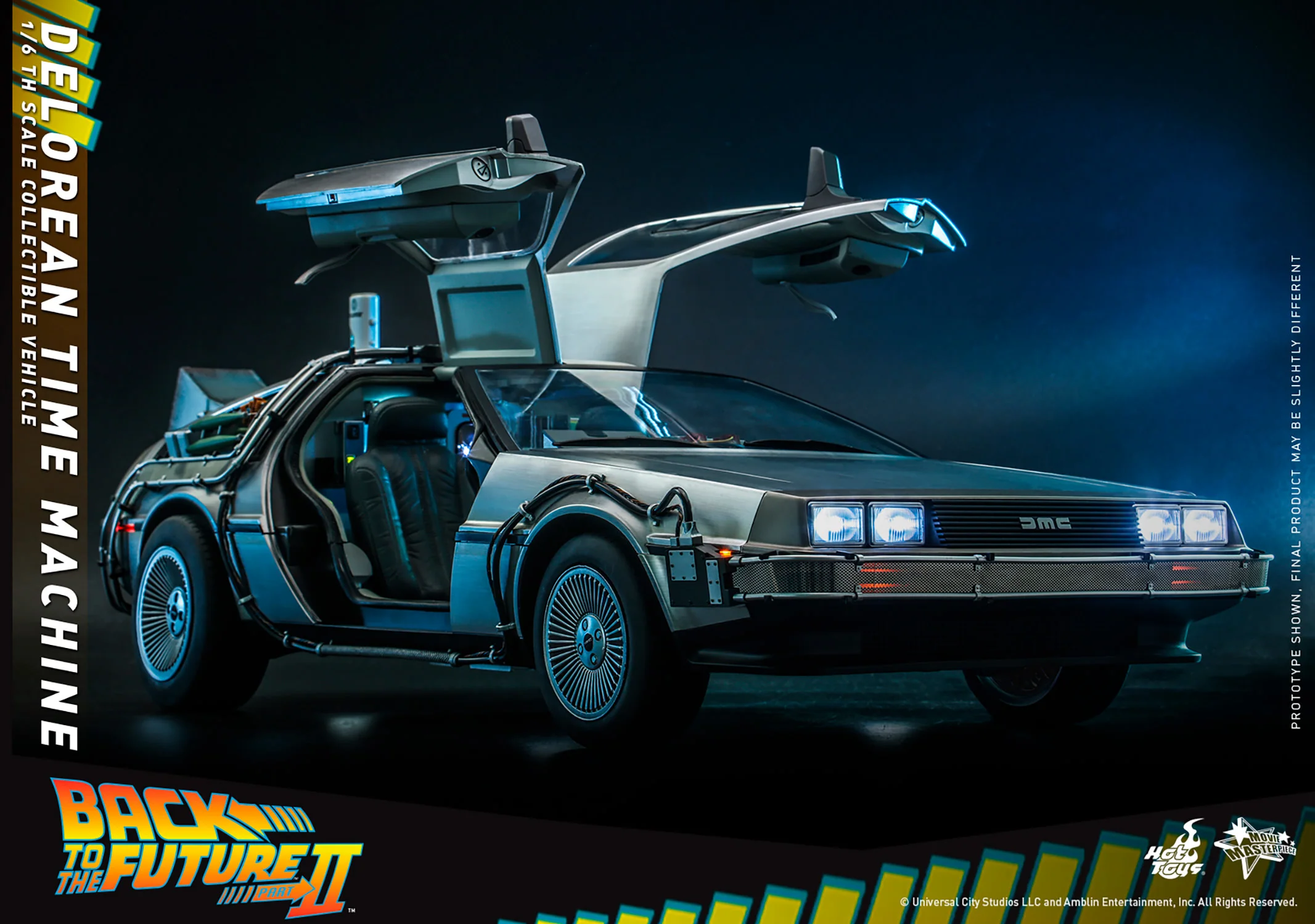 Back to the Future Part II: DeLorean Time Machine 1/6th Scale Vehicle - MMS636 Exclusive - Image 12
