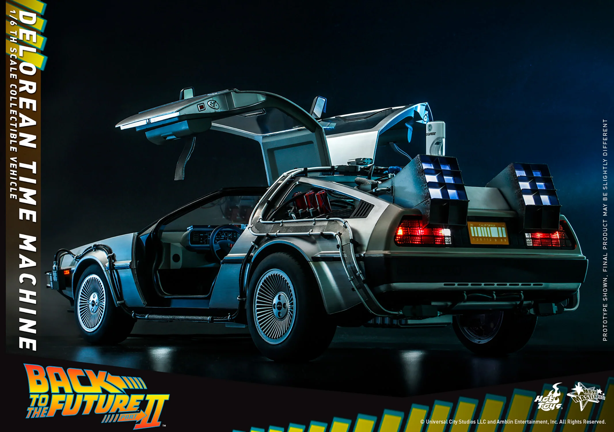Back to the Future Part II: DeLorean Time Machine 1/6th Scale Vehicle - MMS636 Exclusive - Image 13