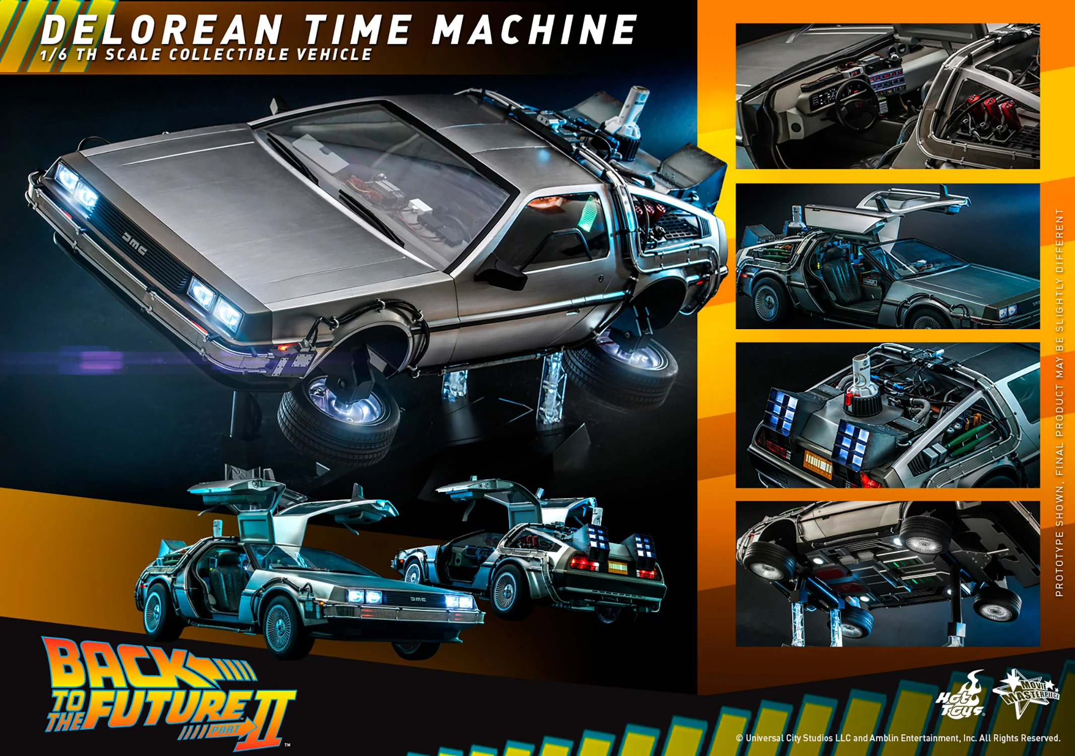Back to the Future Part II: DeLorean Time Machine 1/6th Scale Vehicle - MMS636 Exclusive - Image 18