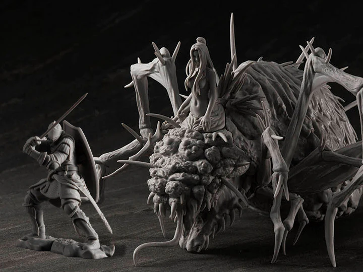 Dark Souls: Knight of Astora Oscar and Chaos Witch Quelaag Model Kit - Image 2