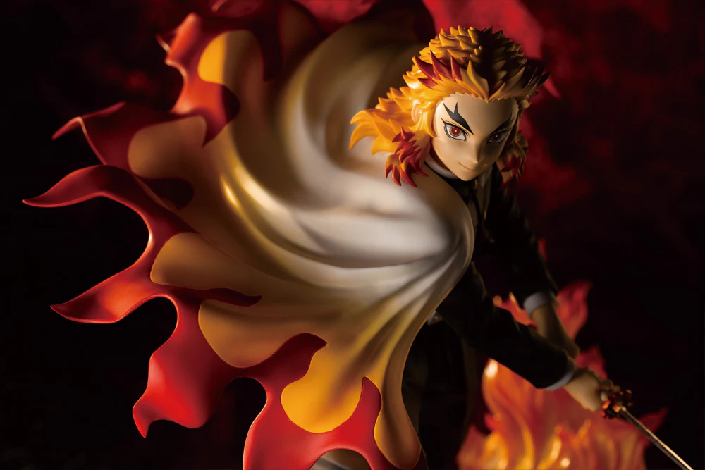 Demon Slayer: Kimetsu no Yaiba - Kyoujurou Rengoku (Purgatory Anjuro) ARTFXJ Statue - Image 12