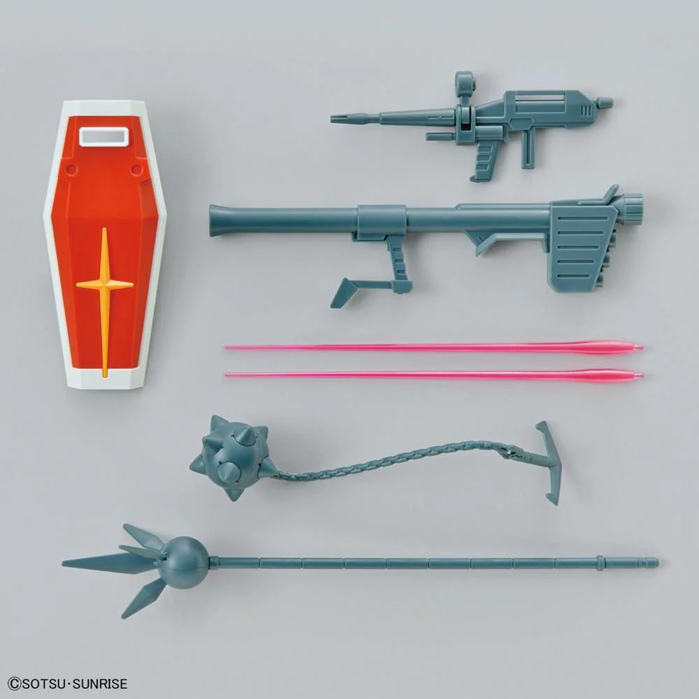 Entry Grade #09 RX-78-2 Gundam Full Weapon Set Model Kit - Image 11