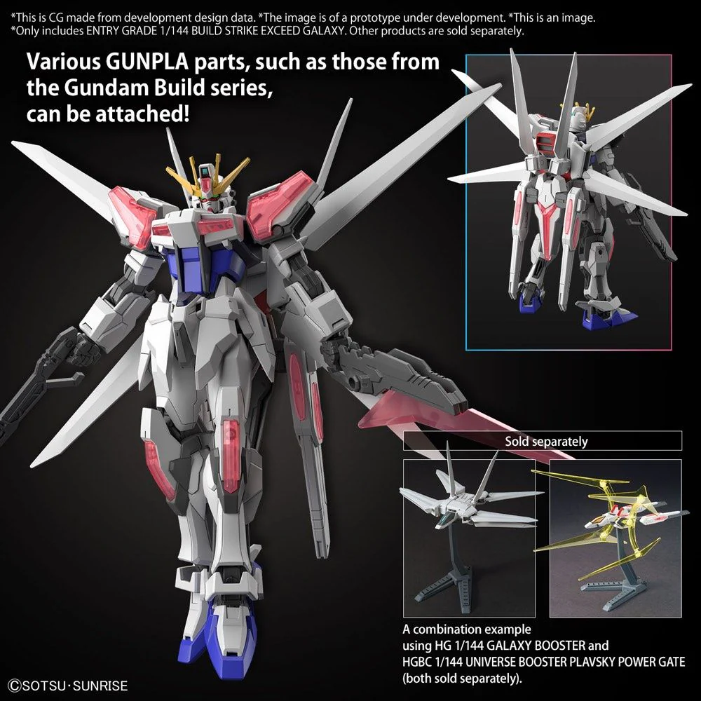 Entry Grade Build Strike Exceed Galaxy 1/144 Scale Model Kit - Image 14