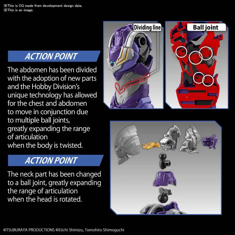 Figure-rise Standard - Ultraman Suit Tiga Sky Type Action Ver. 1/12 Model Kit - Image 5