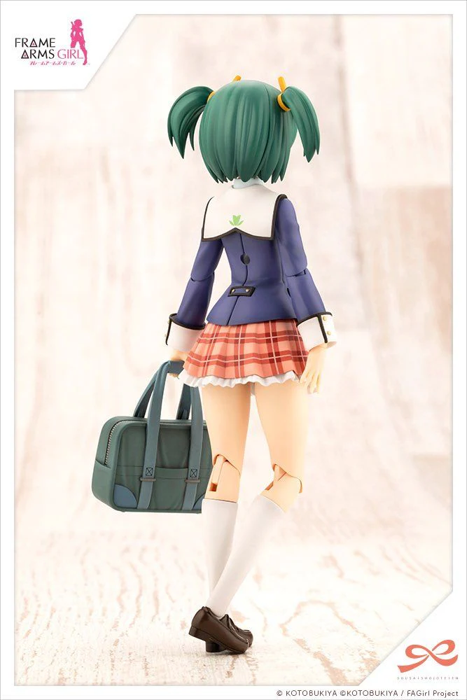 Frame Arms Girl Sousai Shoujo Teien Wakaba Girls' High School Winter Clothes Bukiko Kotobuki 1/10 Scale Model Kit - Image 3