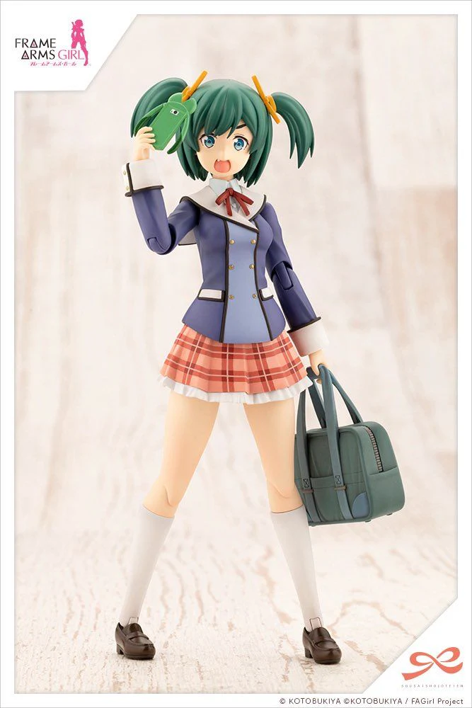 Frame Arms Girl Sousai Shoujo Teien Wakaba Girls' High School Winter Clothes Bukiko Kotobuki 1/10 Scale Model Kit - Image 4