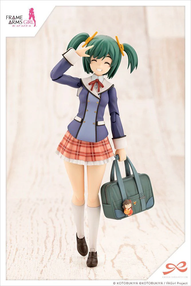 Frame Arms Girl Sousai Shoujo Teien Wakaba Girls' High School Winter Clothes Bukiko Kotobuki 1/10 Scale Model Kit - Image 5