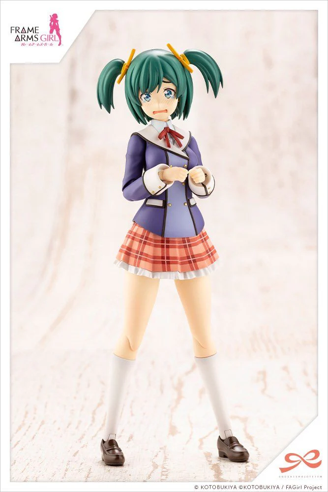 Frame Arms Girl Sousai Shoujo Teien Wakaba Girls' High School Winter Clothes Bukiko Kotobuki 1/10 Scale Model Kit - Image 6