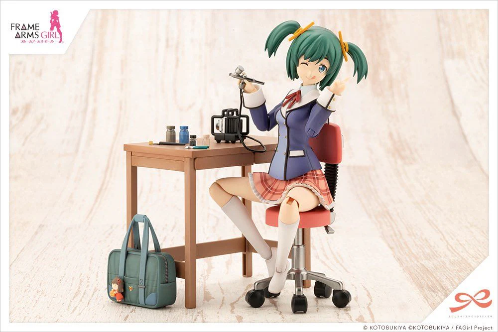 Frame Arms Girl Sousai Shoujo Teien Wakaba Girls' High School Winter Clothes Bukiko Kotobuki (Modeler's Edition) 1/10 Scale Model Kit - Image 2