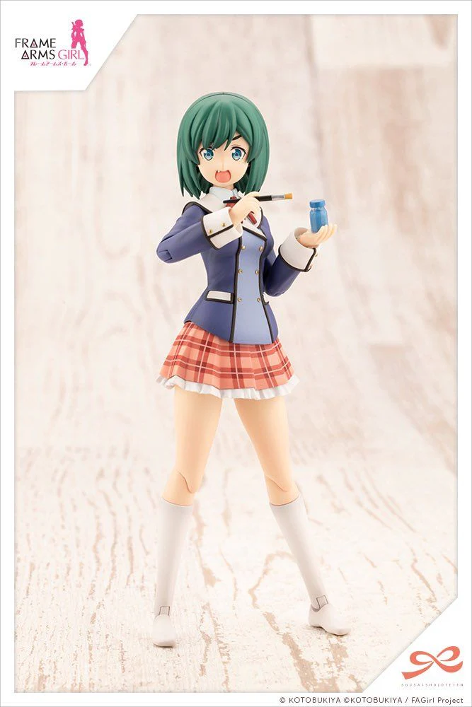 Frame Arms Girl Sousai Shoujo Teien Wakaba Girls' High School Winter Clothes Bukiko Kotobuki (Modeler's Edition) 1/10 Scale Model Kit - Image 6