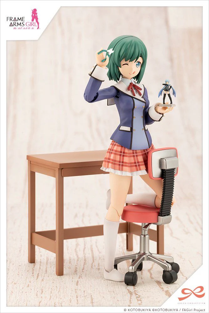 Frame Arms Girl Sousai Shoujo Teien Wakaba Girls' High School Winter Clothes Bukiko Kotobuki (Modeler's Edition) 1/10 Scale Model Kit - Image 7
