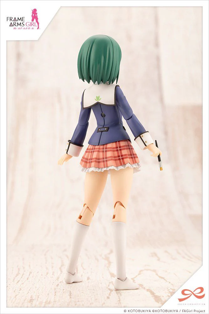 Frame Arms Girl Sousai Shoujo Teien Wakaba Girls' High School Winter Clothes Bukiko Kotobuki (Modeler's Edition) 1/10 Scale Model Kit - Image 8