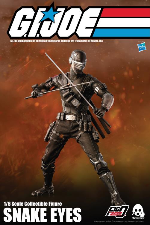 G.I. Joe FigZero Snake Eyes 1/6 Figure - Image 4