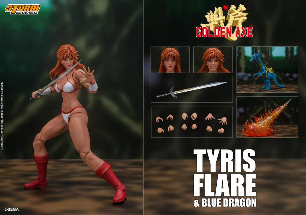 Golden Axe: Tyris Flare & Blue Dragon 1/12 Scale Figure Set - Image 12