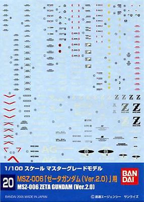 Gundam Decal 020 - MSZ-006 Zeta Gundam Ver.2.0