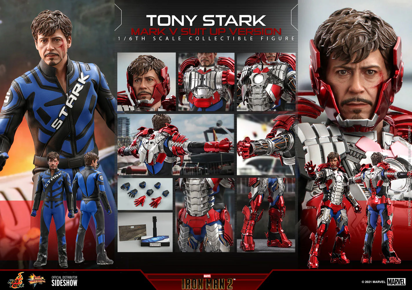 Iron Man 2 - Tony Stark (Mark V Suit Up Ver.) MMS600-D18 - Image 11