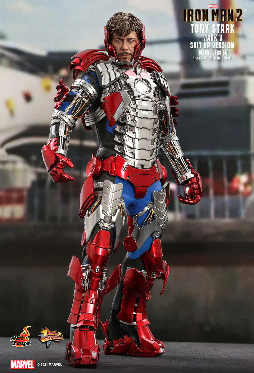 Iron Man 2 - Tony Stark (Mark V Suit Up Ver.) MMS600-D18 - Image 5