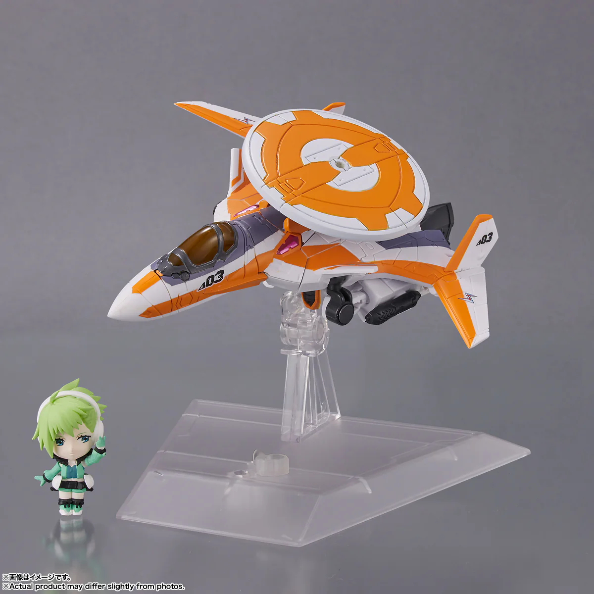Macross Delta Tiny Session - VF-31E Siegfried (Chuck Mustang Use Ver.) & Reina Prowler Figure Set - Image 8