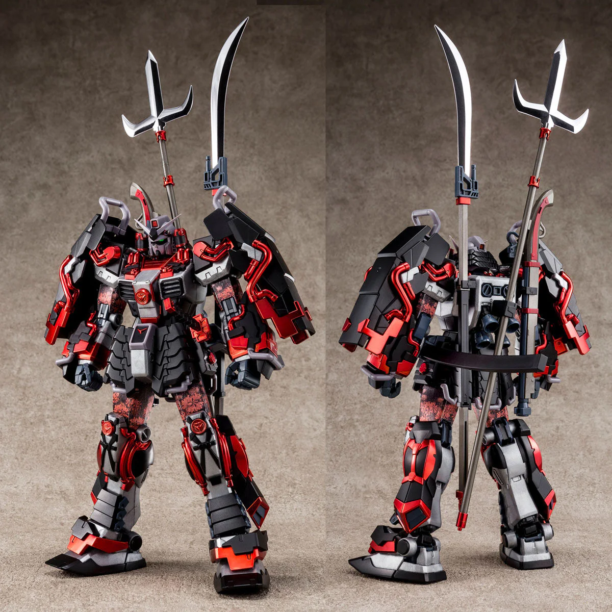 MG Shin Musha Gundam Sengoku No Jin Black Robe Large Armor P-Bandai - Image 2
