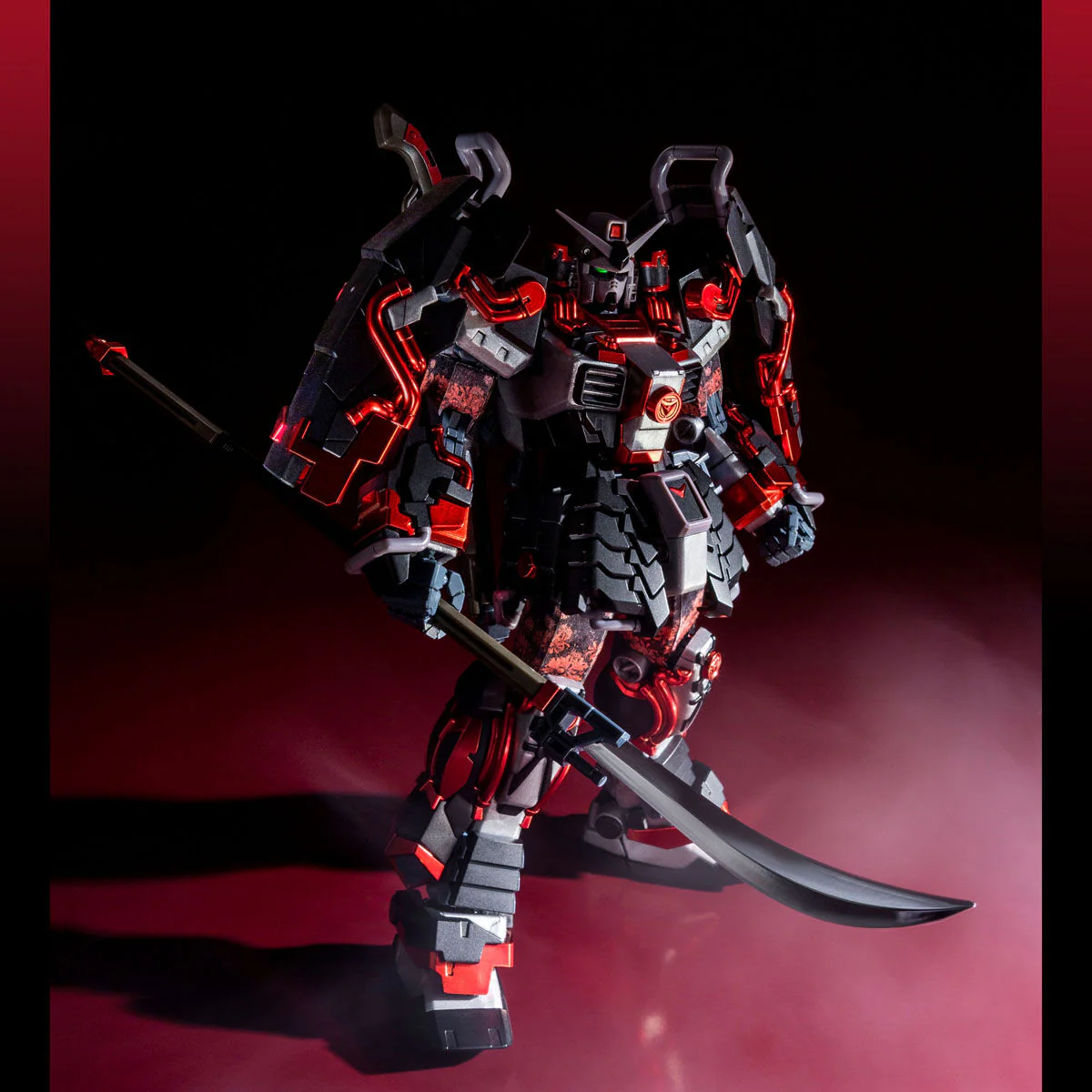 MG Shin Musha Gundam Sengoku No Jin Black Robe Large Armor P-Bandai - Image 6