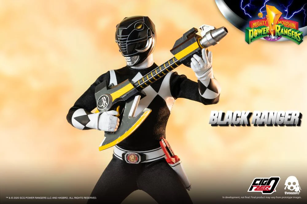 Mighty Morphin Power Rangers FigZero Black Ranger 1/6 Figure - Image 4