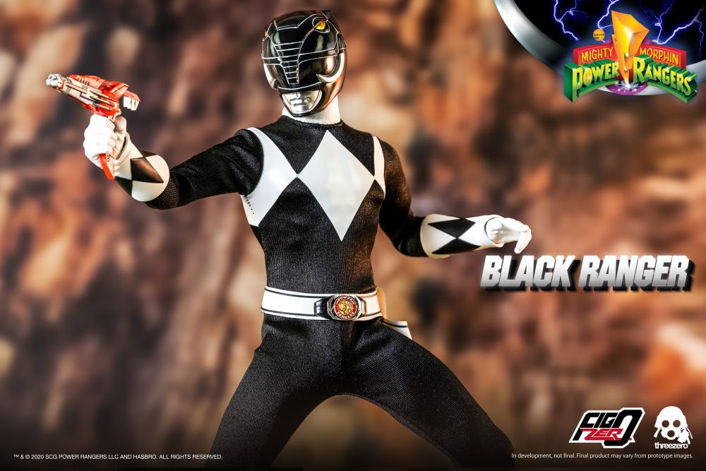 Mighty Morphin Power Rangers FigZero Black Ranger 1/6 Figure - Image 6