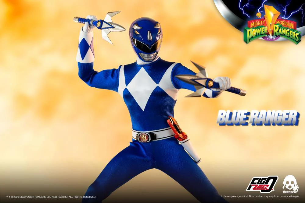 Mighty Morphin Power Rangers FigZero Blue Ranger 1/6 Figure - Image 6
