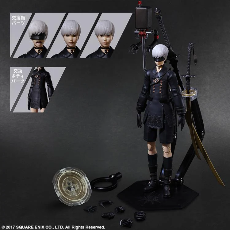 Nier Automata Play Arts Kai - 9S (YoRHa No.9 Type S) Deluxe Version - Image 12