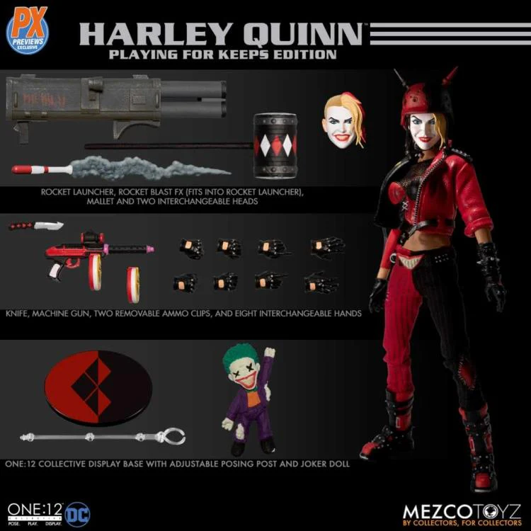 ONE:12 Collective DC: Deluxe Harley Quinn (Playing For Keeps) PX Previews Exclusive - Image 10