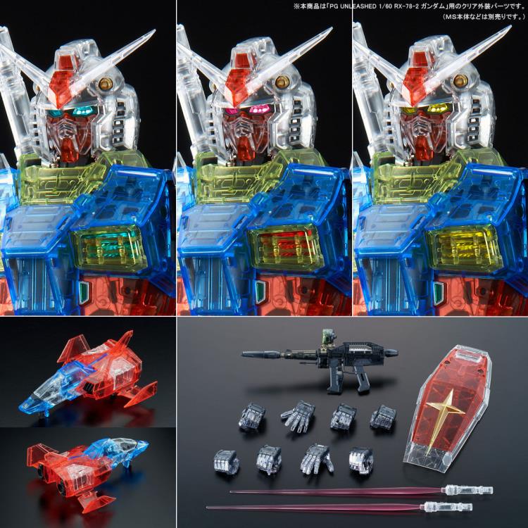 PG Unleashed RX-78-2 Gundam (Clear Color Body) Exclusive Accessory Set - P-Bandai Exclusive - Image 9