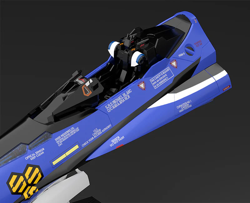 PLAMAX VF-25G (Michael Blanc) MF-61: Minimum Factory Macross Frontier Fighter Nose 1/20 Scale Model Kit - Image 8