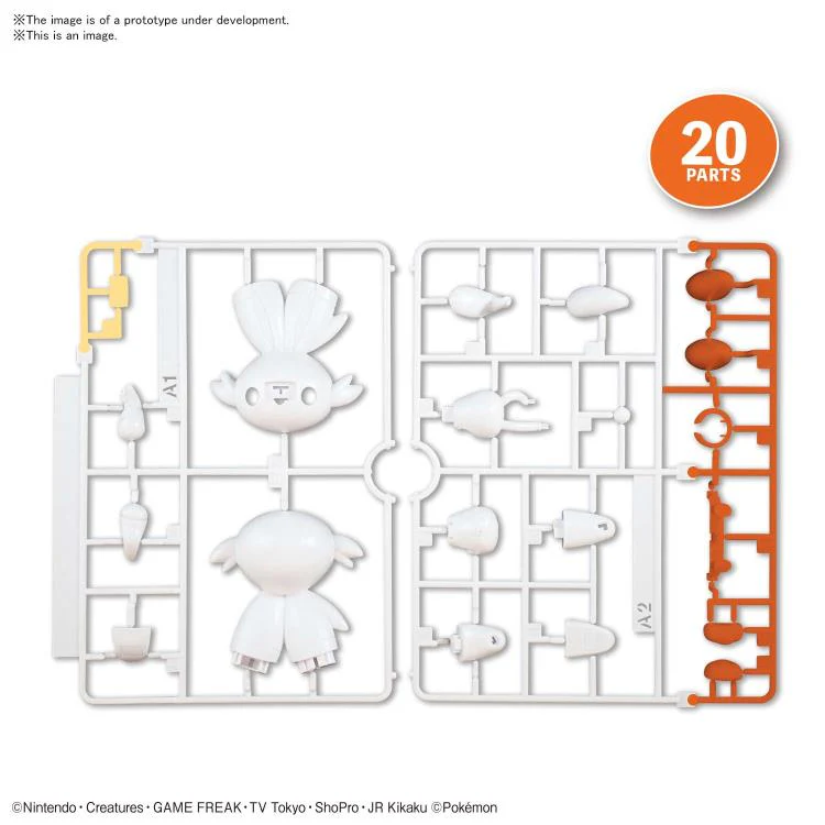 Pokemon Model Kit Quick!! 05 Scorbunny - Image 5