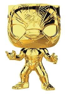 POP Marvel: MS 10 - Black Panther (Gold Chrome) - Image 2