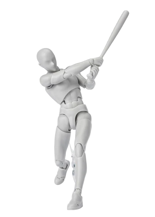 S.H.Figuarts - Body-kun Sports Edition Set (Gray Color Ver.) - Image 11