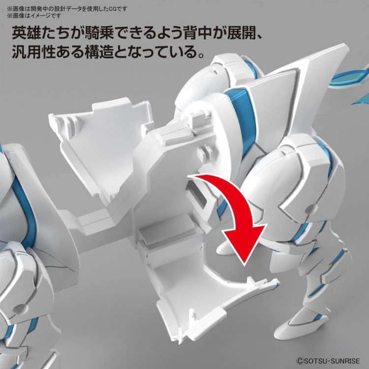 SD Gundam World Heroes 23 Heroes War Horse Knight World Ver. Model Kit - Image 4