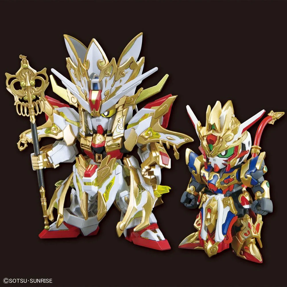SD Gundam World Heroes 33 Revival of the Heroes! Wukong Impulse (Childhood Ver.) & Sanzo Strike Freedom Gundam Set Model Kit - Image 2