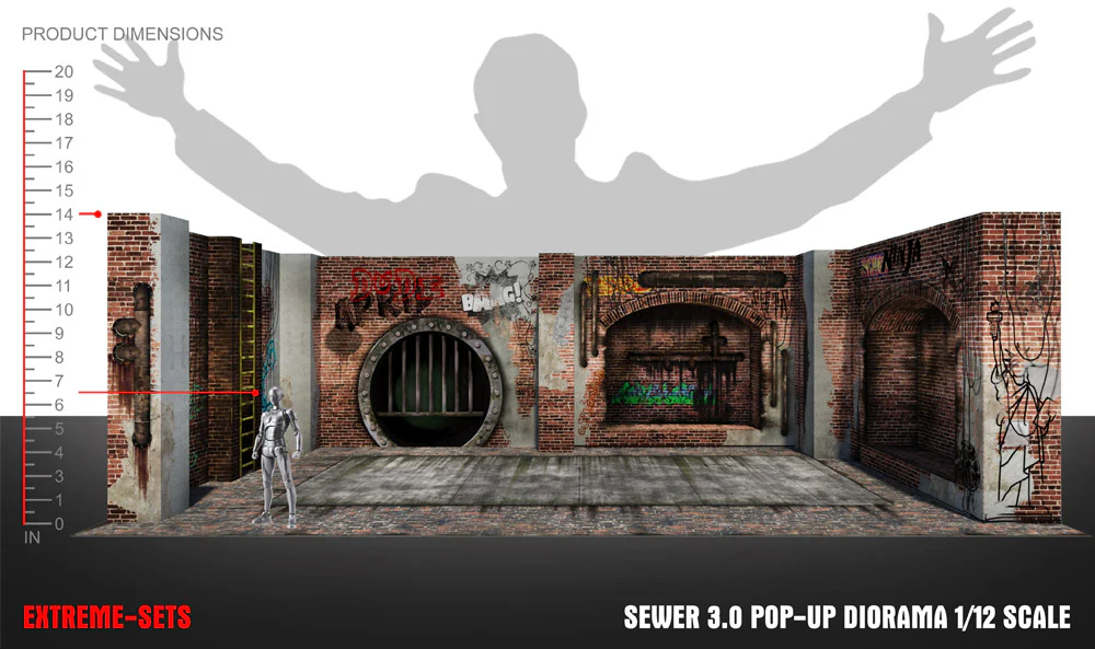 Sewer (3.0) 1/12 Scale Pop-Up Diorama - Image 11