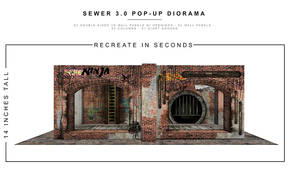 Sewer (3.0) 1/12 Scale Pop-Up Diorama - Image 3