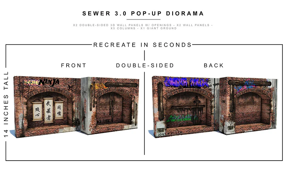 Sewer (3.0) 1/12 Scale Pop-Up Diorama - Image 4